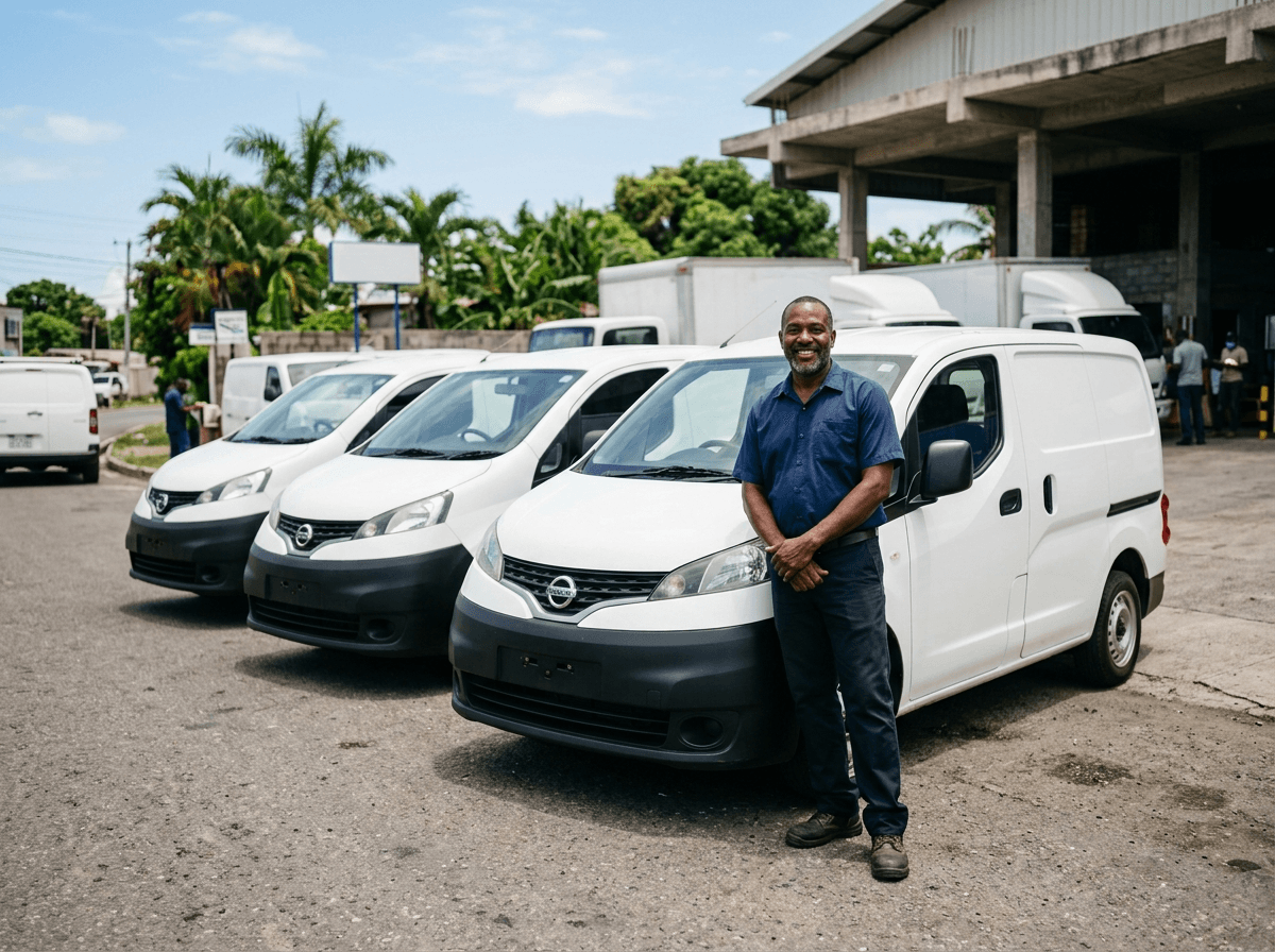 Business owner with a fleet of commercial vans