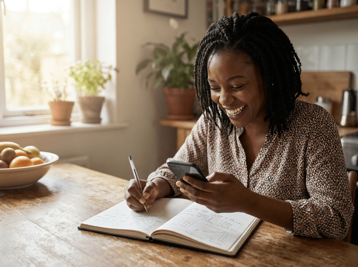 Woman managing her flexible MCCU Moni-Tree Line of Credit